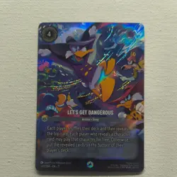 Disney Lorcana Let's Get Dangerous Darkwing Duck 240/204 Enchanted Foil NM - Image 1