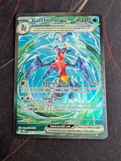 Pokemon TCG Card Garchomp ex 245/182 Paradox Rift Special Illustration Rare - NM - Image 1