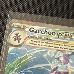 Pokemon Garchomp EX TCG Paradox Rift Holo Card 245/182 Special Illustration Rare - Image 3