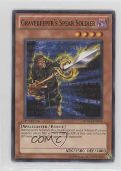 Gravekeeper's Spear Soldier 1st Ed. YuGiOh Marik Structure Deck #SDMA-EN010 2010 - Image 1