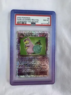 Pokemon Dark Slowbro TCG Holo Card 8/110 Legendary Collection Reverse Holo PSA 8 - Image 1