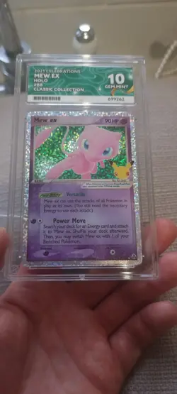 Pokemon TCG Mew EX 88/82 Celebrations Classic Collection Ace Gem Mint 10 Card - Image 3