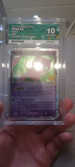 Pokemon TCG Mew EX 88/82 Celebrations Classic Collection Ace Gem Mint 10 Card - Image 4