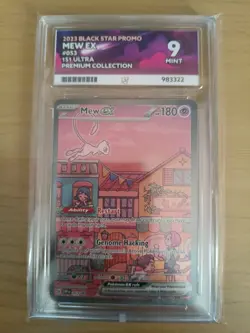 Pokemon Mew EX 151 Promo Card Ultra Premium Collection #053 Ace graded 9 - Image 1