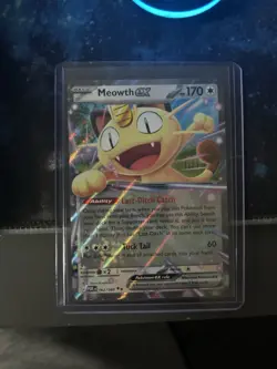Pokemon TCG Meowth Ex 062/088 Me03: Perfect Order Holo Pokemon Basic Card - Image 1