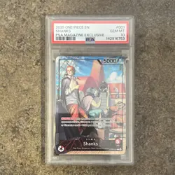 One Piece Shanks PSA Magazine Exclusive #001 2023 EN PSA 10 GEM MT - Image 1