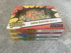Pokemon TCG Ascended Heroes EX Boxes: Emboar, Feraligatr, Meganium Bundle Sealed - Image 3