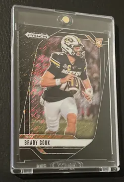 Brady Cook Black Shimmer 1/1 FOTL 2025 Panini Prizm Draft Pick Rookie One Of One - Image 3