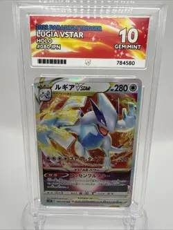 Pokemon TCG Lugia VSTAR Holo 080/098 Paradigm Trigger Japanese Ace 10 Gem Mint - Image 1