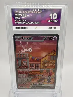 Pokemon Mew EX Black Star Promo TCG Card SVP053 151 ACE 10 - Image 1