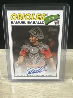 2026 Topps Heritage - Real One Autographs Samuel Basallo #ROA-SBA (AU, RC) - Image 1