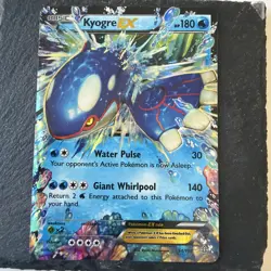 Pokemon EX Kyogre Card 54/160 Primal Clash Ultra Rare Holo NM - Image 1