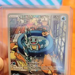 🔥Pokemon TCG Squirtle Stellar Crown Illustration Card 148/142 NM PACK FRESH 🔥 - Image 3