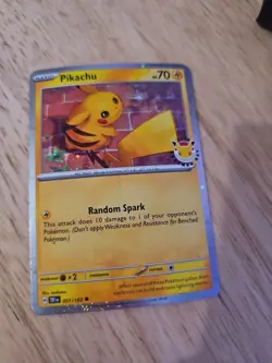 Pikachu (Pokemon Day 2026) 051/162 Miscellaneous Cards & Products Holo with coin - Image 3