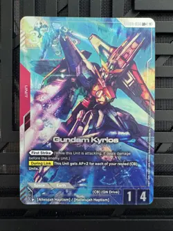 Gundam Kyrios GD04-034 LR+ NM Gundam Card Game Phantom Aria TCG - Image 1
