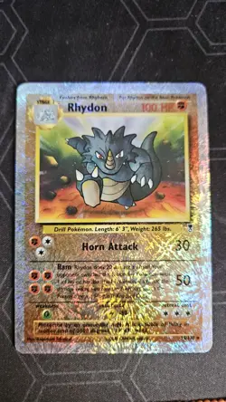 Rhydon 35/110 Reverse Holo Legendary Collection Pokemon Card LP - Image 1
