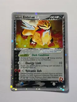 Rocket's Entei EX 97/109 EX Team Rocket Returns 2004 Pokemon Card - Light Play - Image 1