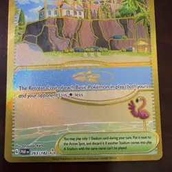 Beach Court 263/182 Paradox Rift Gold Holo Hyper Rare Pokemon Card English NM - Image 4