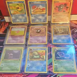 Pokemon TCG Fossil Set lot 9 cards 1st Edition NM - LP WOTC - Image 1