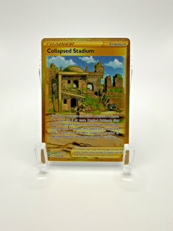 Pokemon Collapsed Stadium Secret Rare 215/196 Lost Origin Holo Trainer Card - Image 1