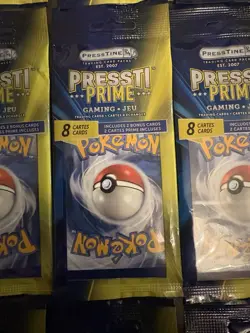 Lot Of 12 Pokemon Pressti Prime Sealed Packs - 8 Cards Per Pack + 2 bonus Cards - Image 2