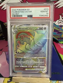 Pokemon Card PSA 10 Mewtwo Secret Rare Pokemon Go - Image 1