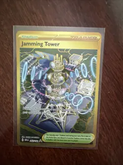 🔥 Jamming Tower 243/182 Gold Secret Rare Pokemon Card NM/Mint 🔥 - Image 1