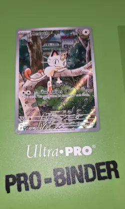 Pokemon TCG Meowth 106/094 Me02: Phantasmal Flames Holo - Image 1