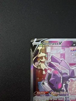 Pokemon TCG Genesect V (Alternate) Fusion Strike 255/264 Mint Condition - Image 2
