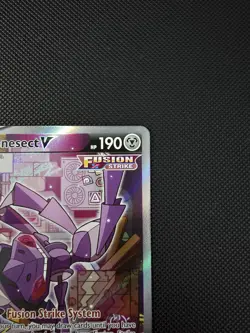 Pokemon TCG Genesect V (Alternate) Fusion Strike 255/264 Mint Condition - Image 5