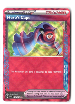 Hero's Cape 152/162 Temporal Forces Ace Spec Pokemon TCG - Image 1