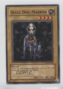 Skull Dog Marron Unlimited YuGiOh Soul of the Duelist #SOD-EN003 2004 - Image 1
