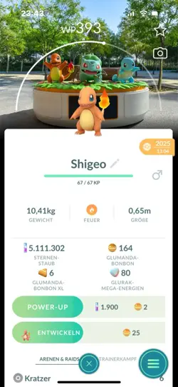 Pokemon Go Glumanda / Charmander Mit Osaka Hintergrund/ Osaka Background - Image 1