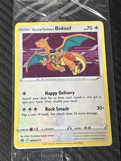 Special Delivery Bidoof - SWSH177 - Pokemon Promo SEALED Holo Mint - Image 3