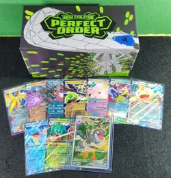 Pokemon Perfect Order ETB Filled With Bulk Common, Rev Holo, Holo, & Ex From Set - Image 1