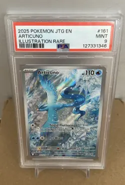 2025 POKEMON JTG EN JOURNEY TOGETHER ILLUSTRATION RARE #161 ARTICUNO PSA 9 MINT - Image 1