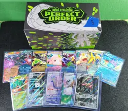 Pokemon Perfect Order ETB Filled With Bulk Common, Rev Holo, Holo, & Ex From Set - Image 1