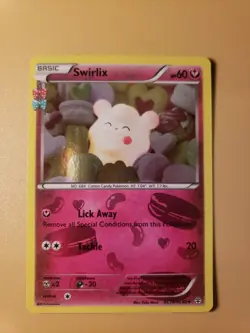 Pokemon TCG Swirlix RC19/RC32 Reverse Holo - Image 1