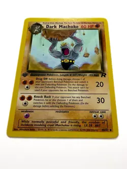 Pokemon TCG Dark Machoke 40/82 1st Edition Team Rocket WOTC Vintage LP/NM - Image 2