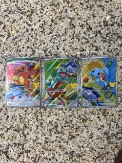 Pokemon First Partner Illustration Collection Series 1 Kanto Gen 1 Starters Set - Image 1