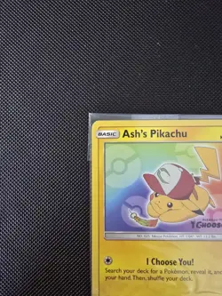 Pokemon TCG Ash's Pikachu Sun & Moon Black Star Promo 108 Sealed Damaged - Image 2
