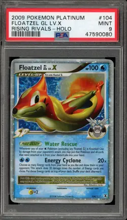 Pokemon Floatzel GL Lv.X Rising Rivals Holo Ultra Rare #104 PSA 9 Mint - Image 1