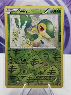 Pokemon TCG Snivy 5/124 XY Fates Collide Reverse Holo Common LP - Image 1