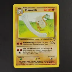 Marowak 52/130 Base set 2 Pokemon TCG VG Condition Non Holo - Image 1