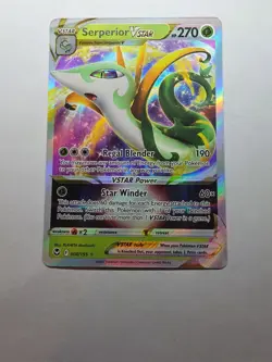 Serperior VSTAR 008/195 Pokemon TCG Silver Tempest Ultra Rare NM - Image 1