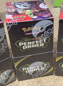 Pokemon Mega Evolution PERFECT ORDER Half Booster Box 18 Packs - Sealed and New - Image 1