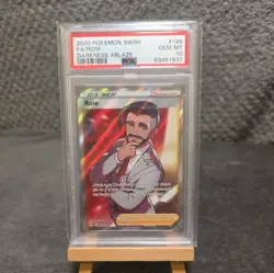 Rose Full Art 189/189 Sword Shield Darkness Ablaze PSA 10 Gem Mint Pokemon Card - Image 1