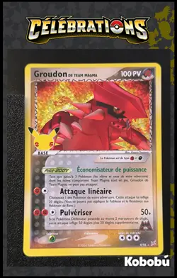 Carte Pokemon Groudon de Team Magma 9/95 EB7.5 Celebrations 25 ans epee bouclier - Image 1