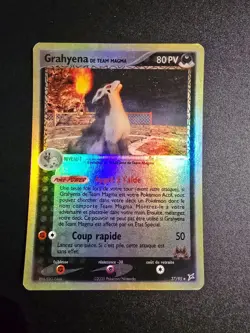 Carte Pokemon Grahyena 37/95 Reverse Team Aqua VS Team Magma TATM BLOC EX FR - Image 2