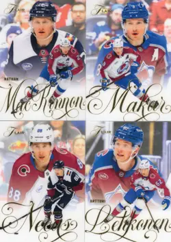 2025-26 FLEER FLAIR TEAM SET - COLORADO AVALANCHE MacKINNON MAKAR NECAS LEHKONEN - Image 1